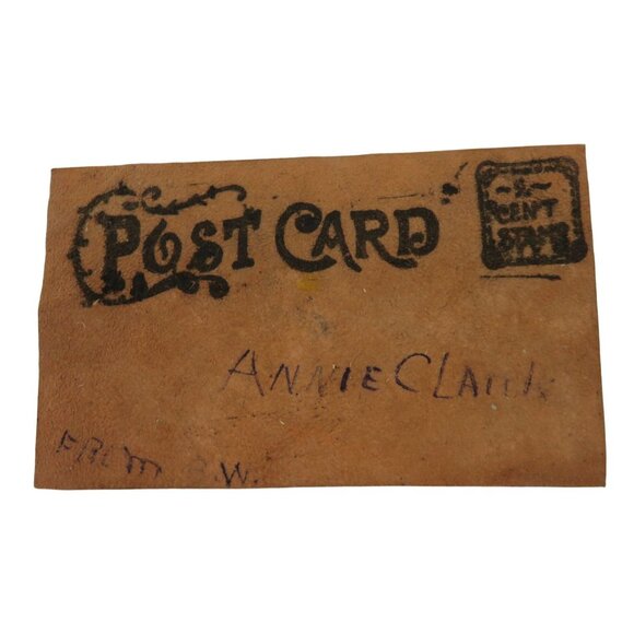 Vintage Leather Postcards With Humorous Illustrations and Quotes - Picture 7 of 10